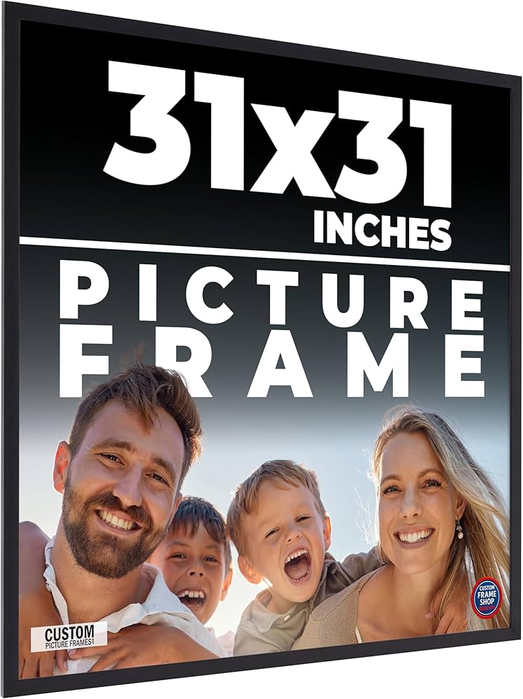 Amazon.com - 31x31 Frame Black Real Wood Picture Frame Width 0.75 Amazon.com - 31x31 Frame Black Real Wood Picture Frame Width 0.75